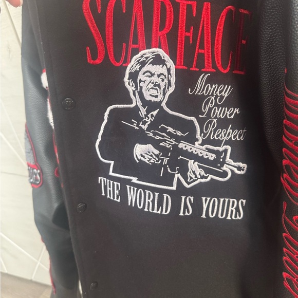 Scarface Varsity Jacket 2X Size Reason Clothing Authentic 100% - Picture 8 of 10